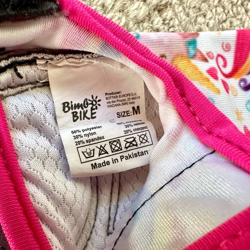 Kids Unicorn bicycle gloves - Pink and White